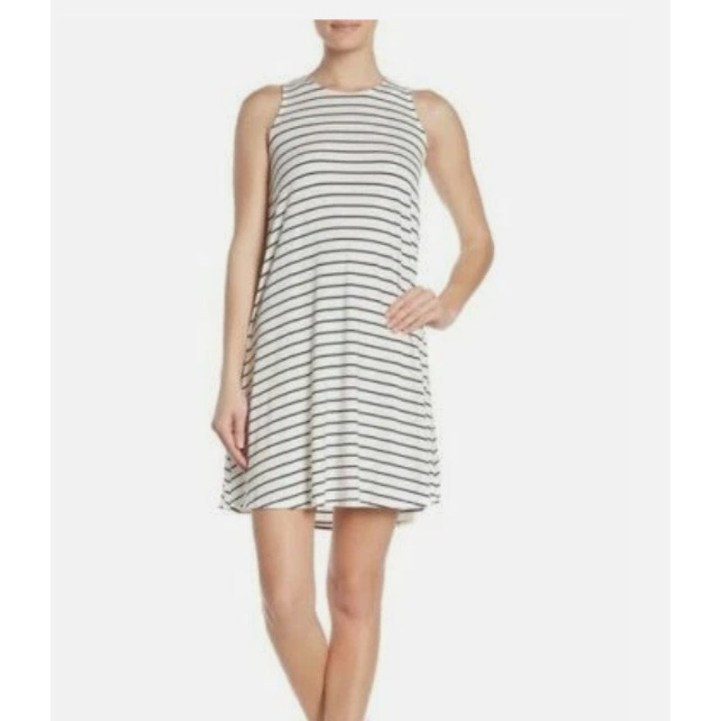 Abound Size XS Navy White Stripe Dress Sleeveless Casual NEW summer spring