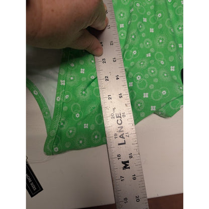 NEW Nordstrom BP Tie Halter Crop Top in Green Frosty Foulard Size 1X Extra Large