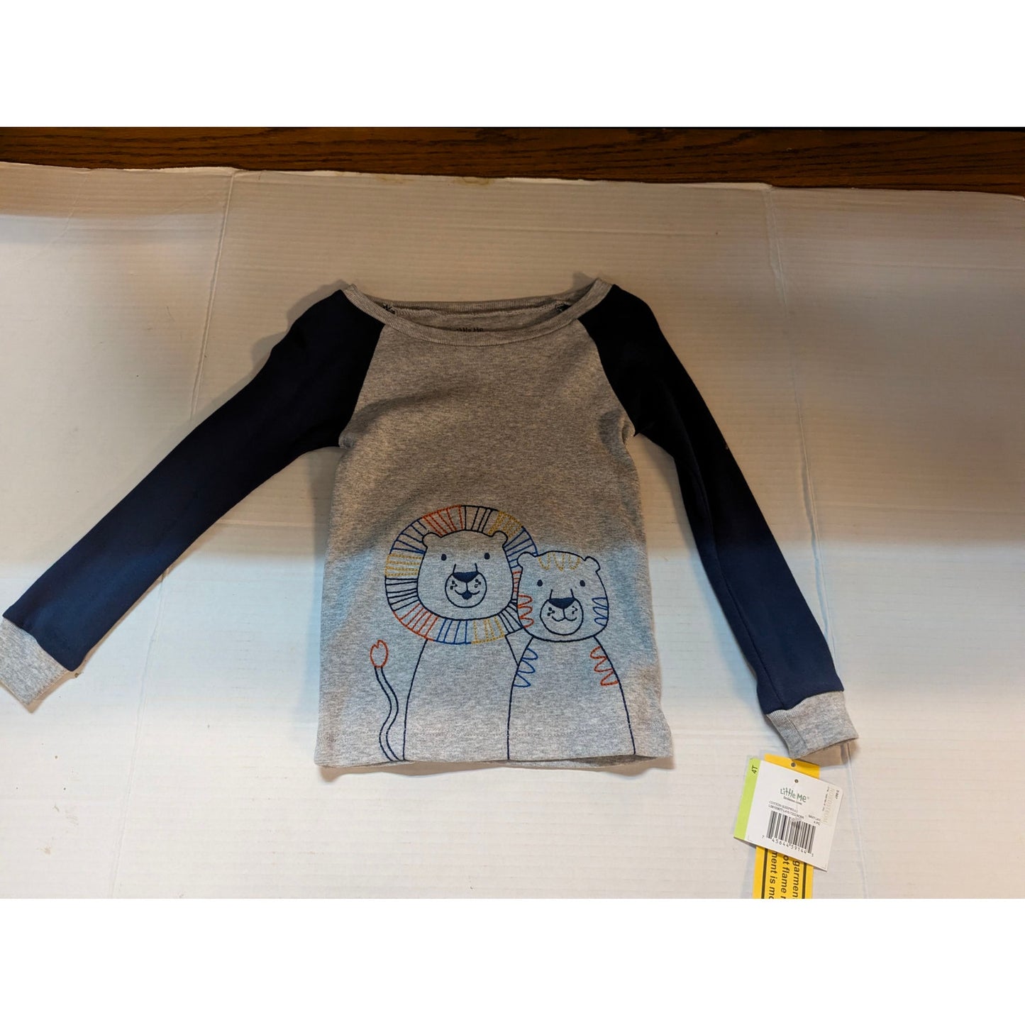 Little Me Girls Gray Pullover Hoodie Sweatshirt Size 4T NWT