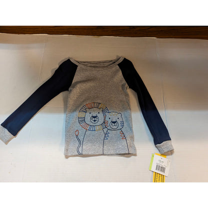 Little Me Girls Gray Pullover Hoodie Sweatshirt Size 4T NWT