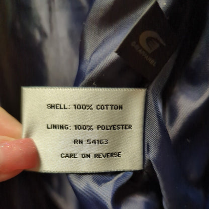 Vintage Kenneth Cole Denim Short Trench Coat Belt Wide Lapel Y2K Indie 90s Boho