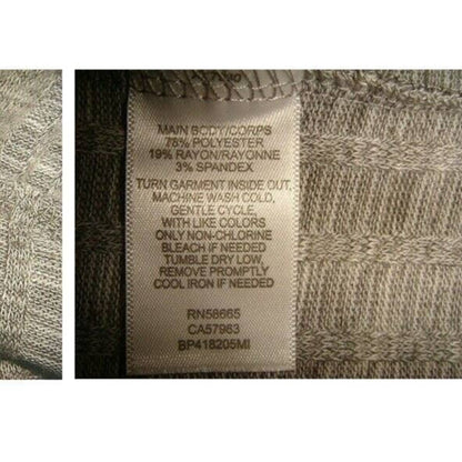 BP Womens Rib Knit Cowl Neck Long Sleeve Soft Stretchy Sweater X-Large Gray NWT