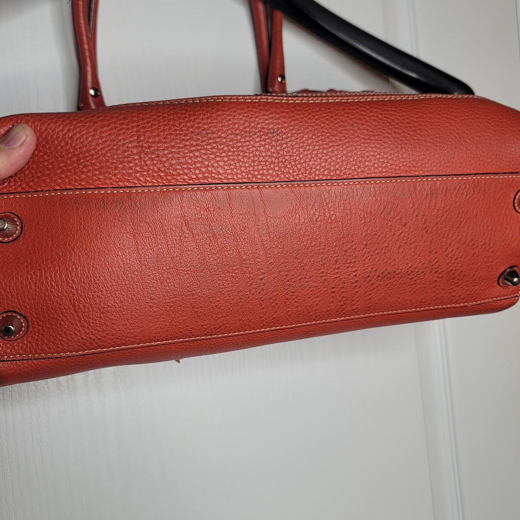 Coach Hamptons braided leather satchel bag tote purse Shoulder Top Handle