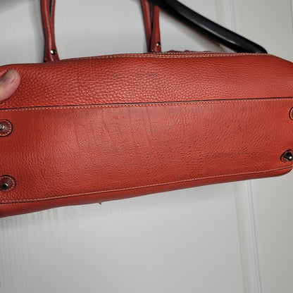 Coach Hamptons braided leather satchel bag tote purse Shoulder Top Handle