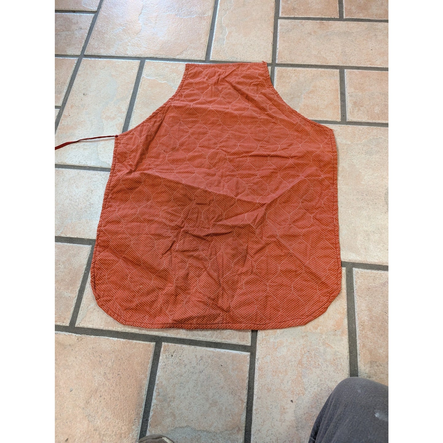 Vintage Quilted Fruit Basket Embroidered Kitchen Apron