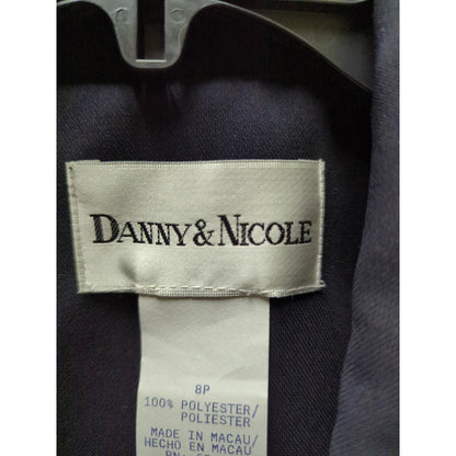 Vintage Danny Nicole Academic Preppy Sailor Collar Button Front Midi Dress 8P