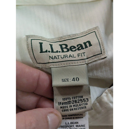 L.L.Bean Beige Natural Fit Pants Men Size 40x30