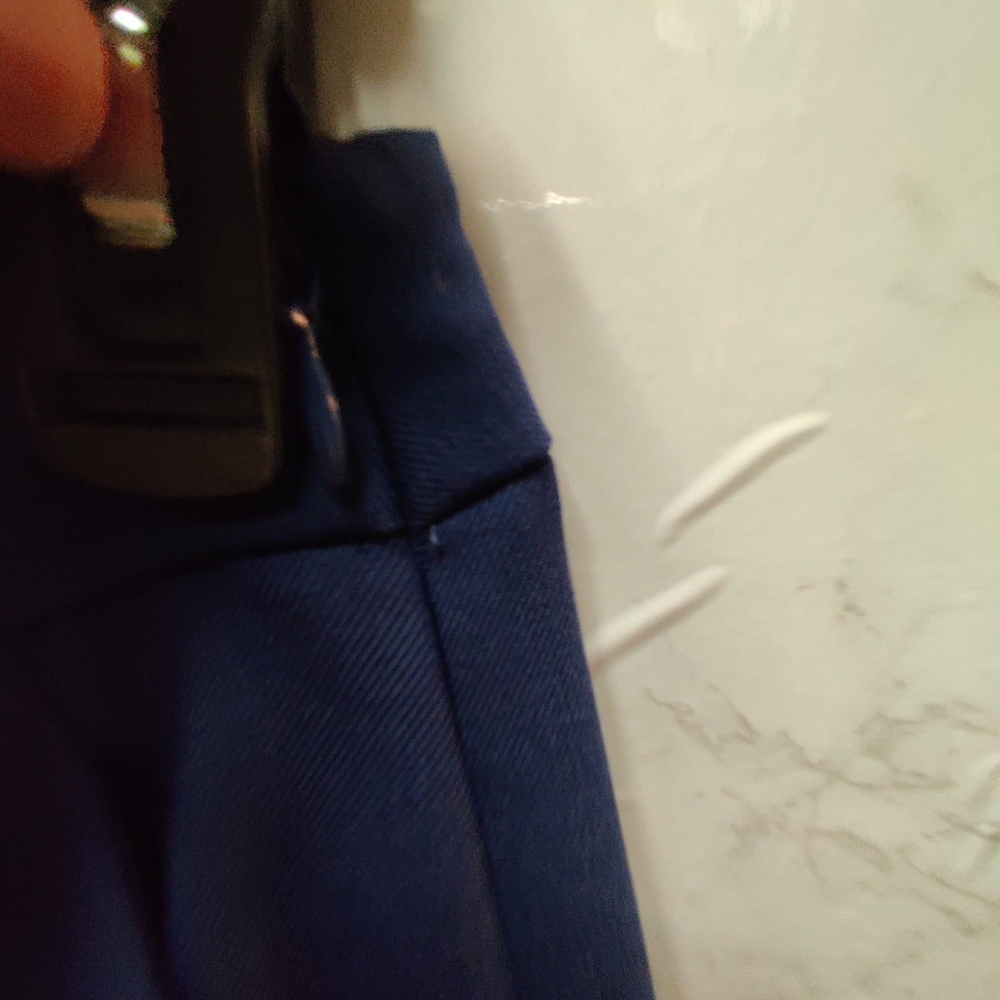 Antonio Melani Royal Blue Wool Blend Side Zip Trousers Career Minimalist Slim 2