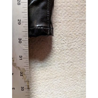 BlankNYC Size 25 Faux Vegan Leather Black pants Leggins back slit bodycon shiny