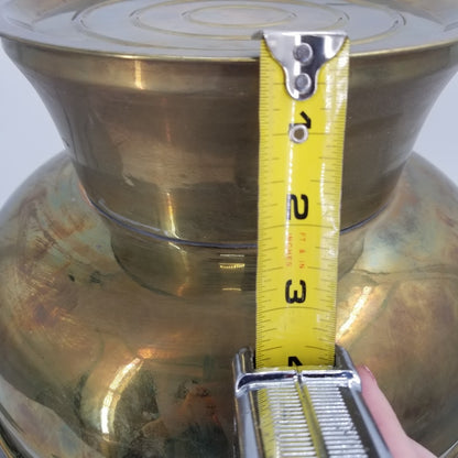 Vintage Chinese Mongolian Firepot Brass Hot Pot Chimney Chafing Dish 37"