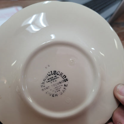 Vintage BREAD Plate Apple USA Backstamp by FRANCISCAN ceramic dinnerware