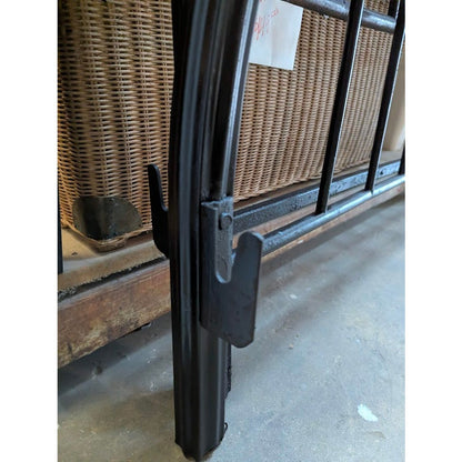 SECONDHAND SANDIES: Antique Metal Bed Arched top headboard footboard
