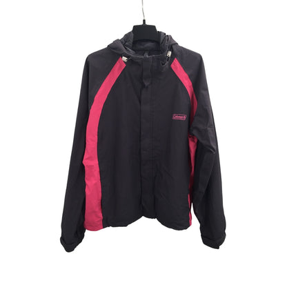 Coleman Grey and Pink Raincoat Size Medium Windbreaker Jacket Athletic Workout