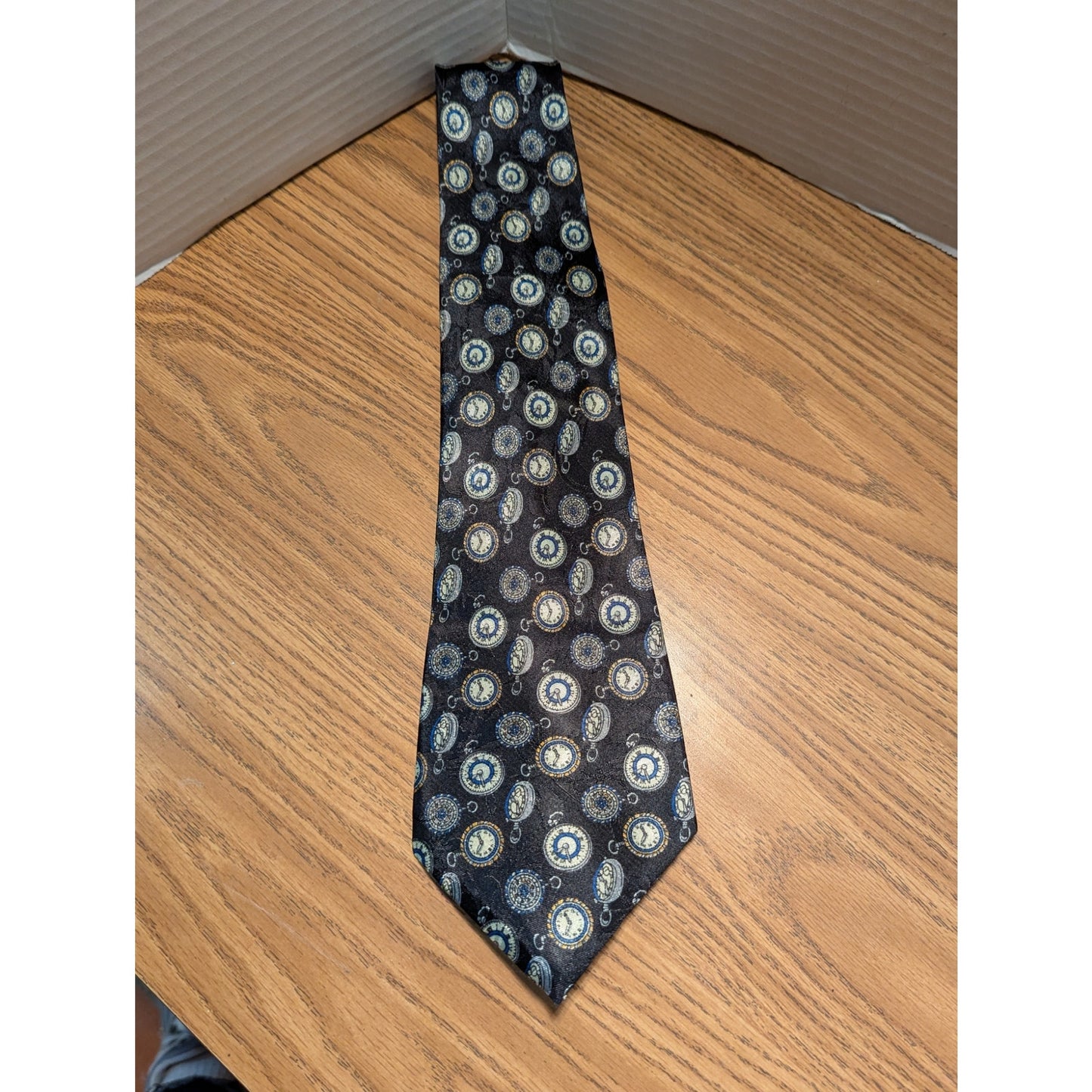 studio 890 blue Men's Necktie Tie Pocketwatch Timepiece collector