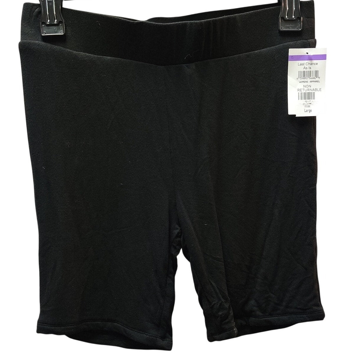 Naked Wardrobe Black High-Waisted Bike Shorts Large NEW