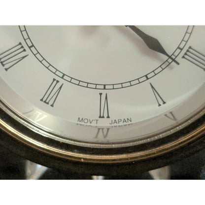 Vintage Waterford Crystal Grecian Desk Clock Roman Numerals Quartz