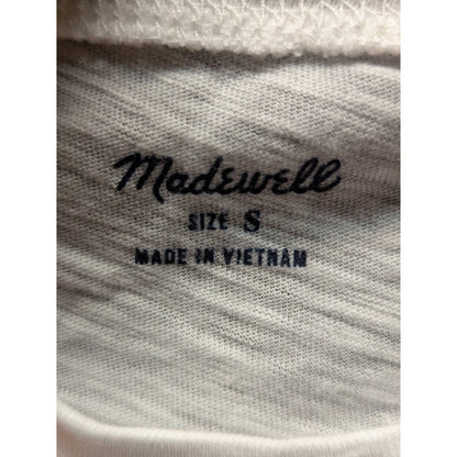Madewell Size Small Optic White casual Tshirt top short sleeve front pocket NEW