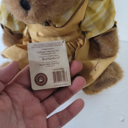 Vintage Boyds Bears Head Bean Collection Gretchen Marie Pearsley Plush With Tag