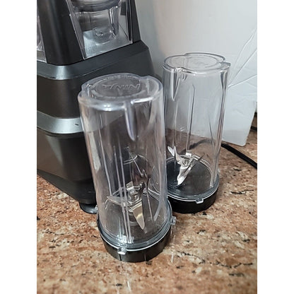 NINJA Professional 1500 Watts Machine, Pitcher, Lid, 2 bullet cups with lids