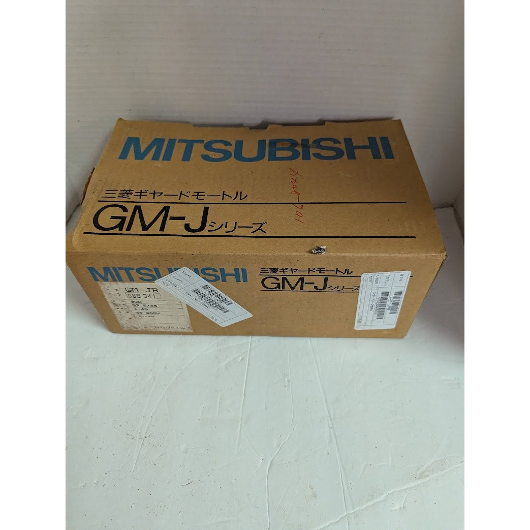New Mitsubishi GM-J Geared Motor Model GM-JB 90W 4P 3 Phase 37.35/45 PRM 50/60Hz