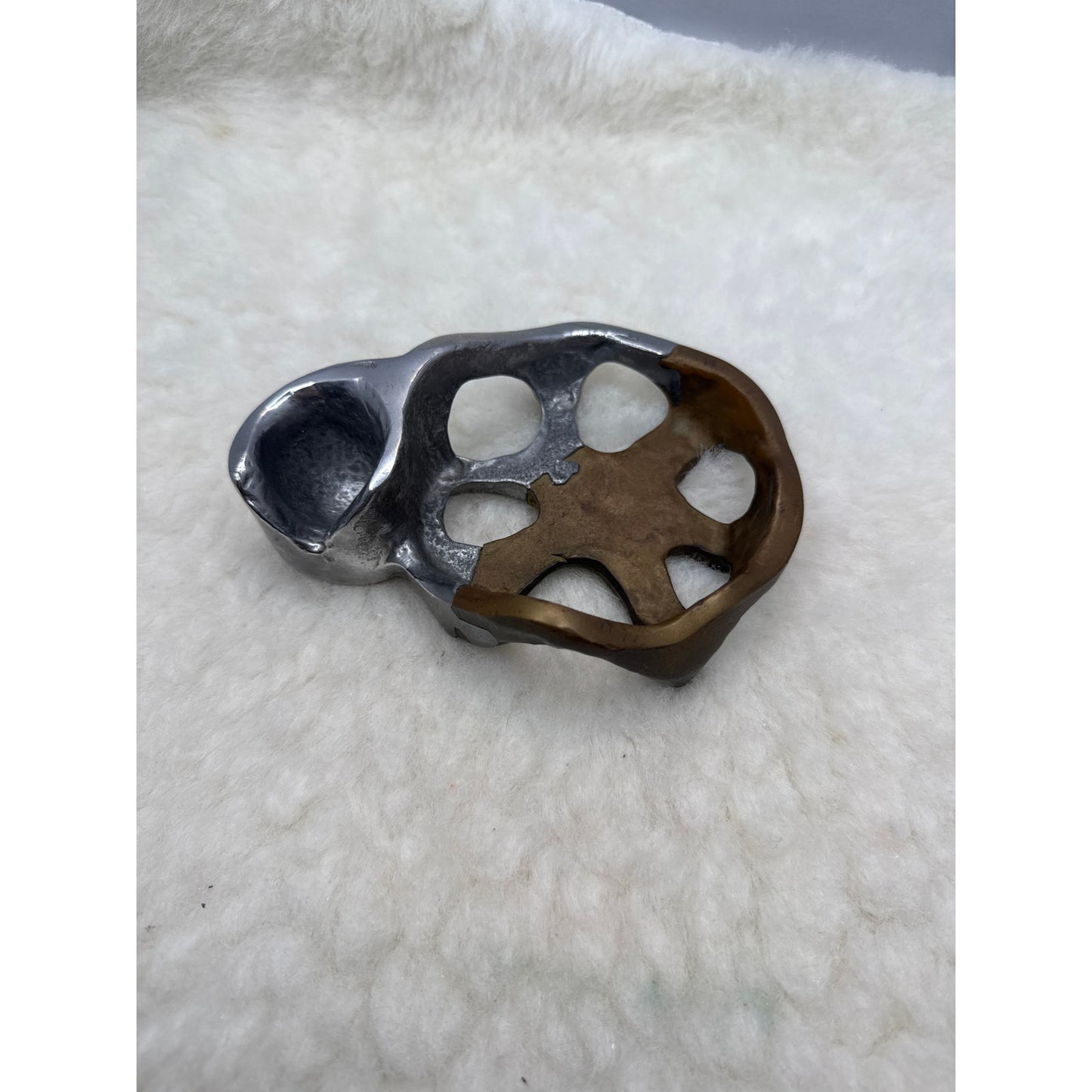 David Marshall MCM Brutalist Sculpure Vintage 1980s Brass and Aluminum