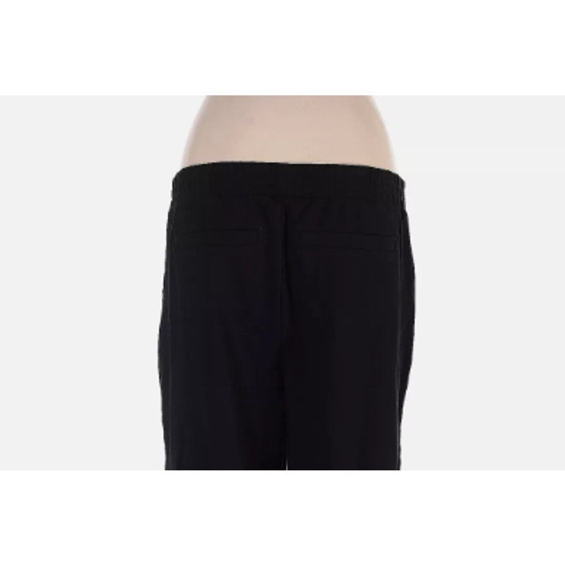 Wit & Wisdom Small Petite Black Casual Pants Capri Flat Front pull Elastic Waist