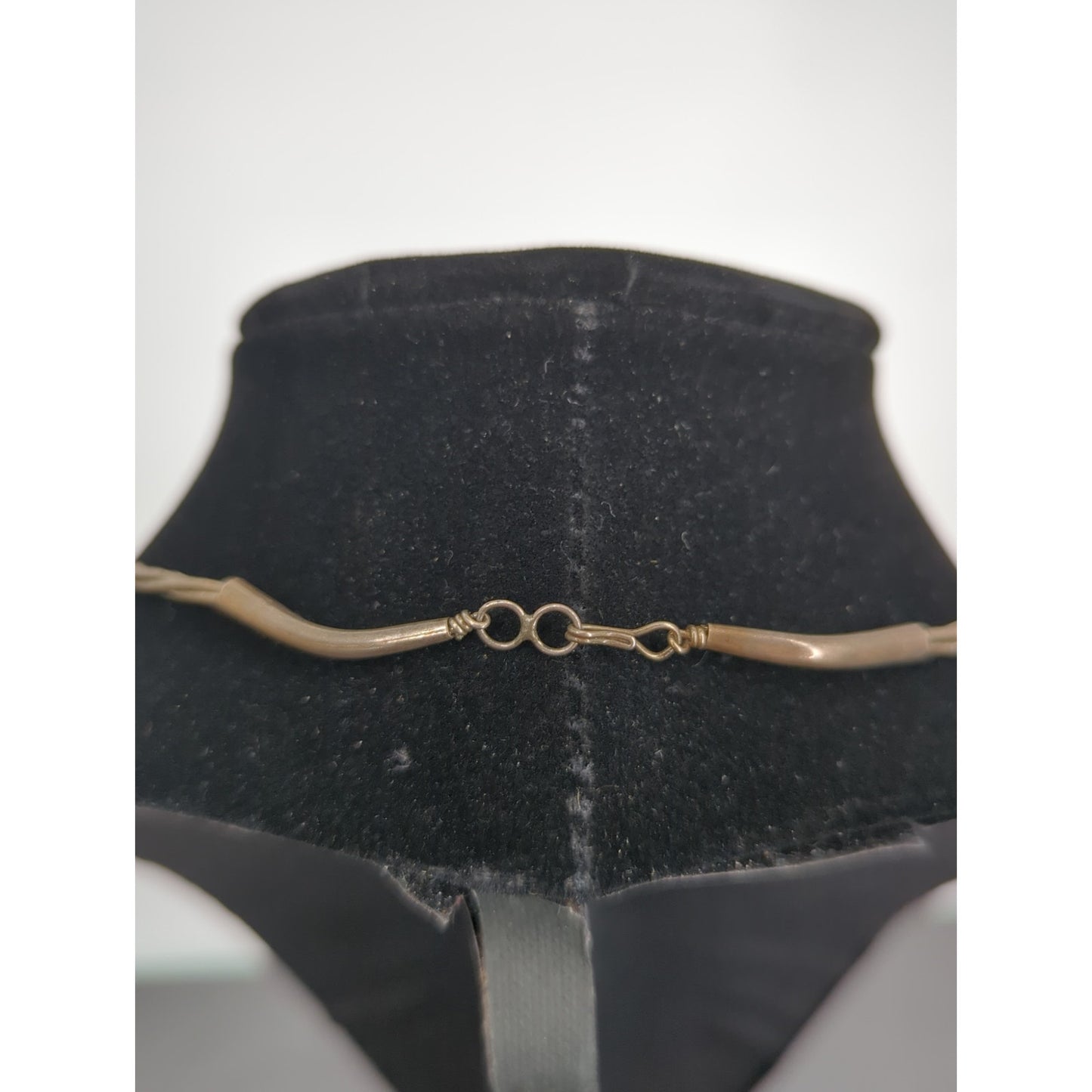 Vintage Liquid Silver MultiStrand Necklace Blue Beaded Southwestern Sterling 18"