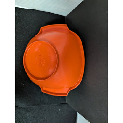 Vintage Tupperware Orange Servalier Square Mixing Bowl NO LID
