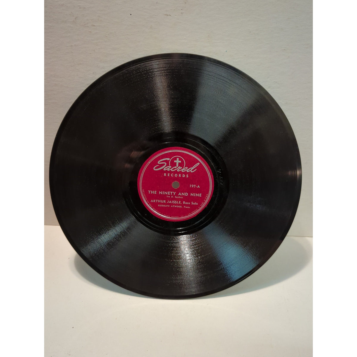 Vintage 78 Record LP Album Disc Shellac Vinyl Arthur Jaissle Gospel 19 ...
