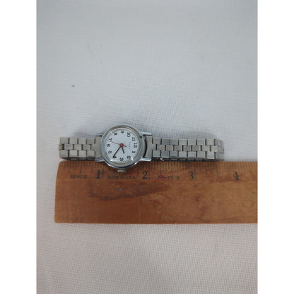 Vintage Timex Manual-Wind Mechanical Watch with Stainless Steel Expansion Band