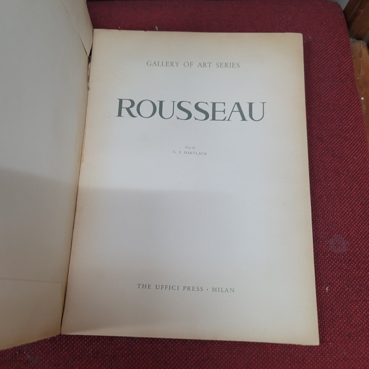 Gallery of Art Series VINTAGE Uffici Press Rousseau Prints printed Italy