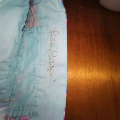 Lilly Pulitzer Callahan Shorts Size 14 Serene Blue Seas