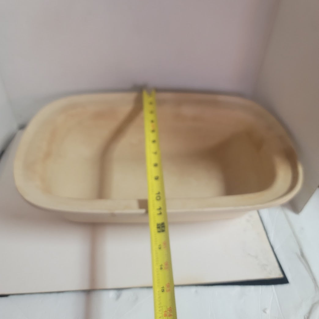 Pampered Chef Stoneware Baking Family Heritage 17" x 11"x 4"  Roasting Pan