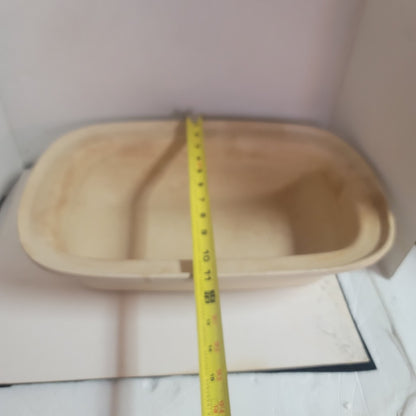 Pampered Chef Stoneware Baking Family Heritage 17" x 11"x 4"  Roasting Pan