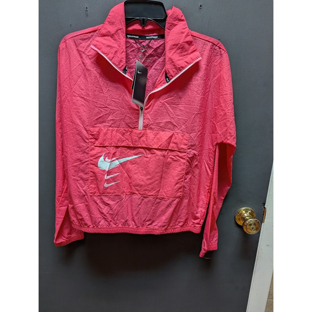 Nike Running 1/2 zip Pink CU3254-607 Extra Small XS Front Pouch Carry All Light