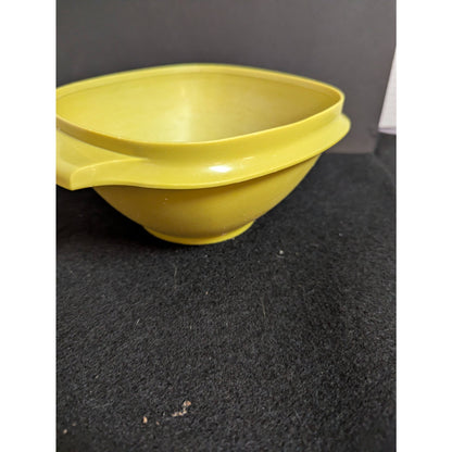 Vintage Tupperware Avocado Green Servalier Square Mixing Bowl No lid Large