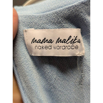 Naked Wardrobe Mama Malika blue sleeveless Onepiece jUMPSUIT Romper 4 YEARS
