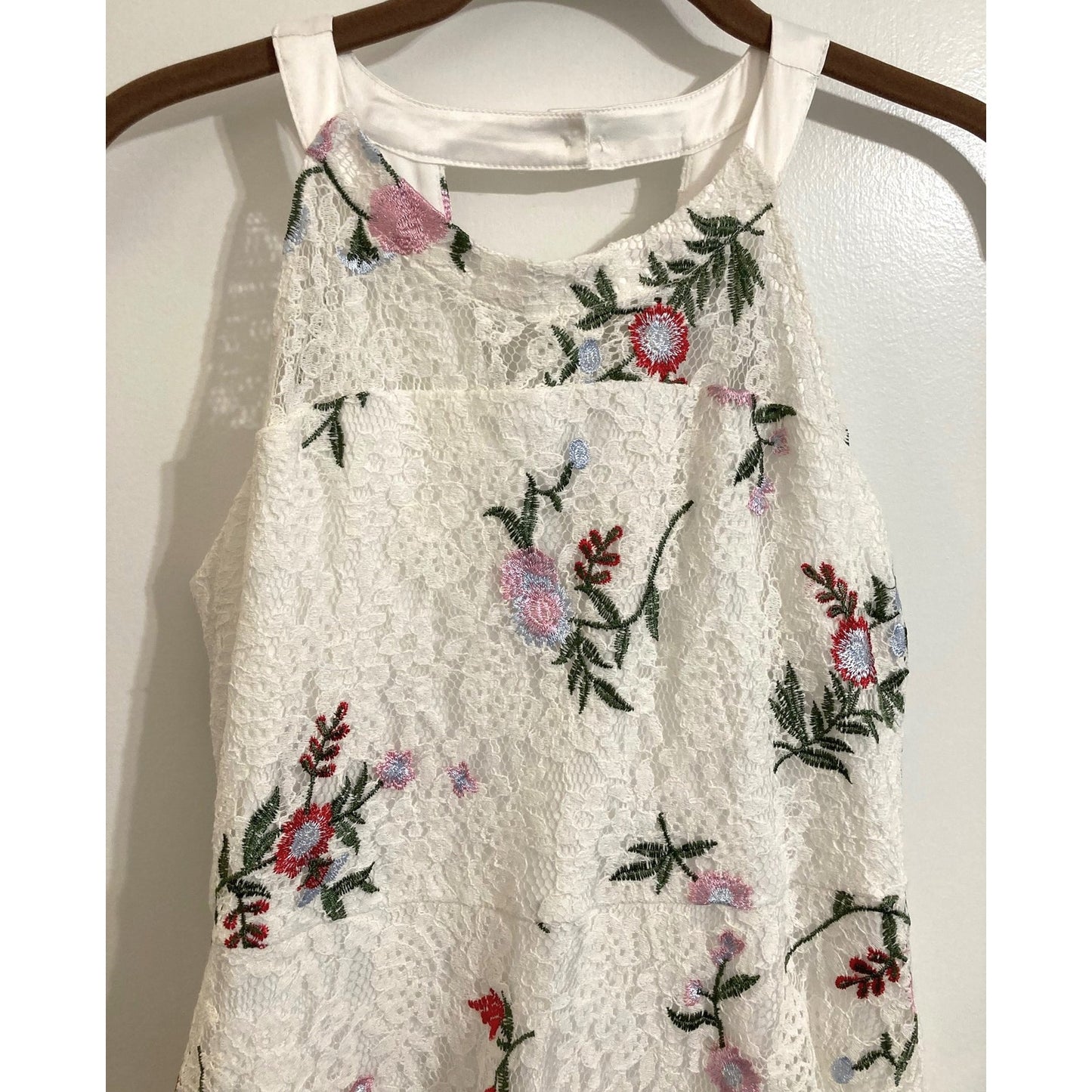 Blush by Us Angels Girls' Sleeveless Embroidered Lace Dress Size 14 in Ivory NWT
