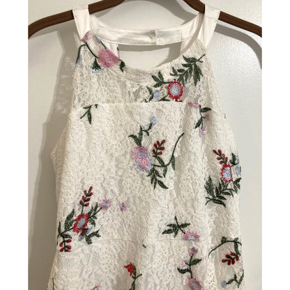 Blush by Us Angels Girls' Sleeveless Embroidered Lace Dress Size 14 in Ivory NWT