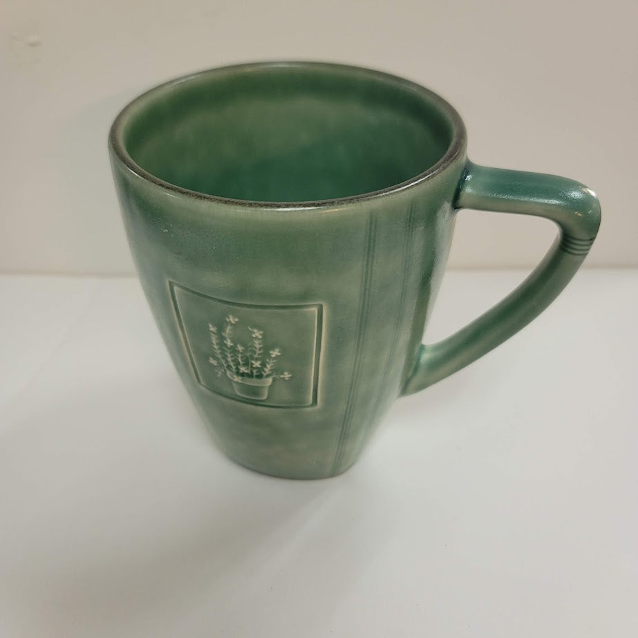 Pfaltzgraff green mug cup pottery Naturewood Serenity Collection