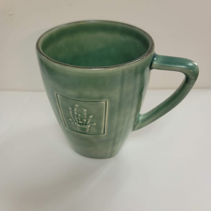 Pfaltzgraff green mug cup pottery Naturewood Serenity Collection