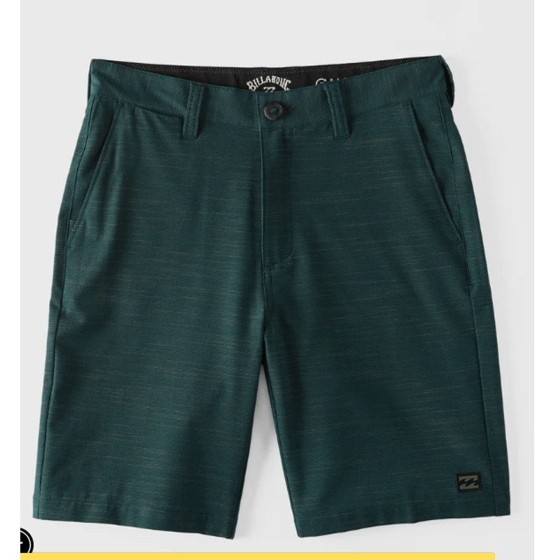 Billabong Size 24 Comfort Stretch Boys Crossfire 18" Slub Submersible NEW green