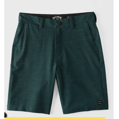 Billabong Size 24 Comfort Stretch Boys Crossfire 18" Slub Submersible NEW green