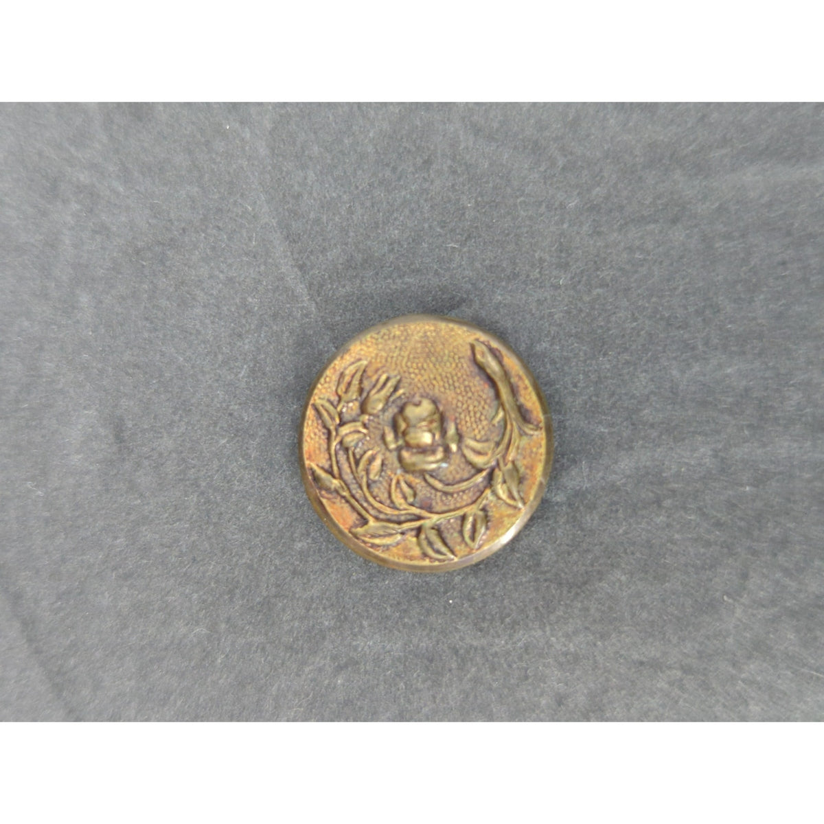 LOT b of 10 Antique Vintage Victorian Brass Mixed Materials Buttons ESTATE FIND