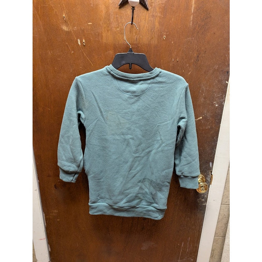 Zella NEW blue heather long sleeve sweatshirt XS youth 5/6 girls athleisure