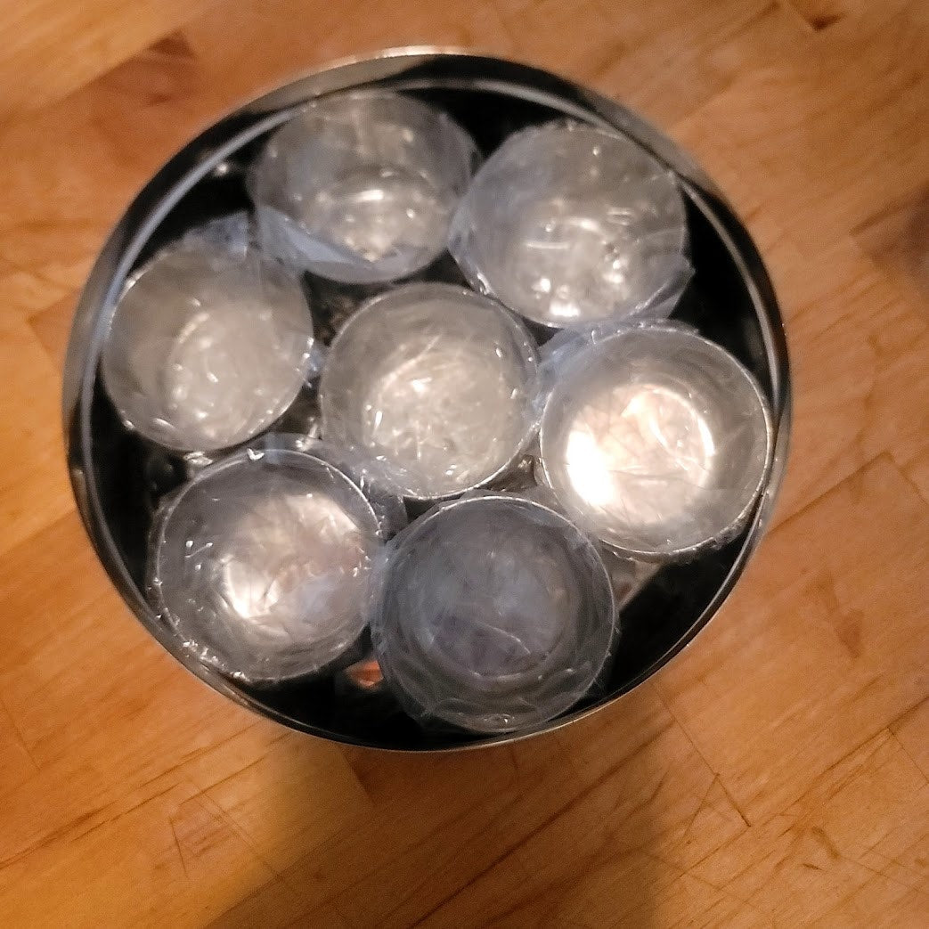 Shree Stainless Steel Spice box Middle Eastern / INDIA 7 small 1 Large canister