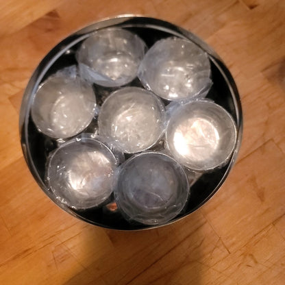 Shree Stainless Steel Spice box Middle Eastern / INDIA 7 small 1 Large canister