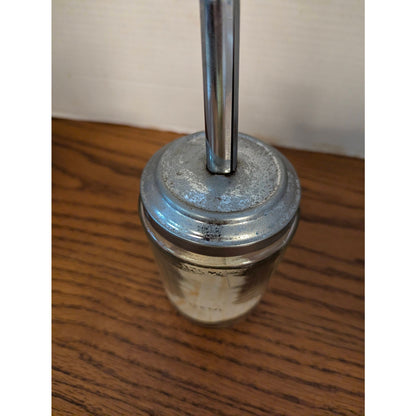 Vintage Acme Glass Jar Butter Churn / Cream Whipper Chopper Kitchenware
