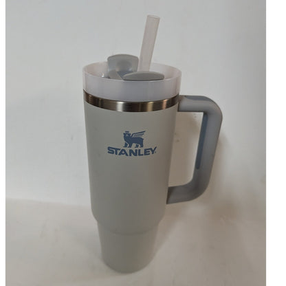 Stanley Gray big grip travel quencher 30 Oz. Coffee Mug Lid Straw PERSONALIZED