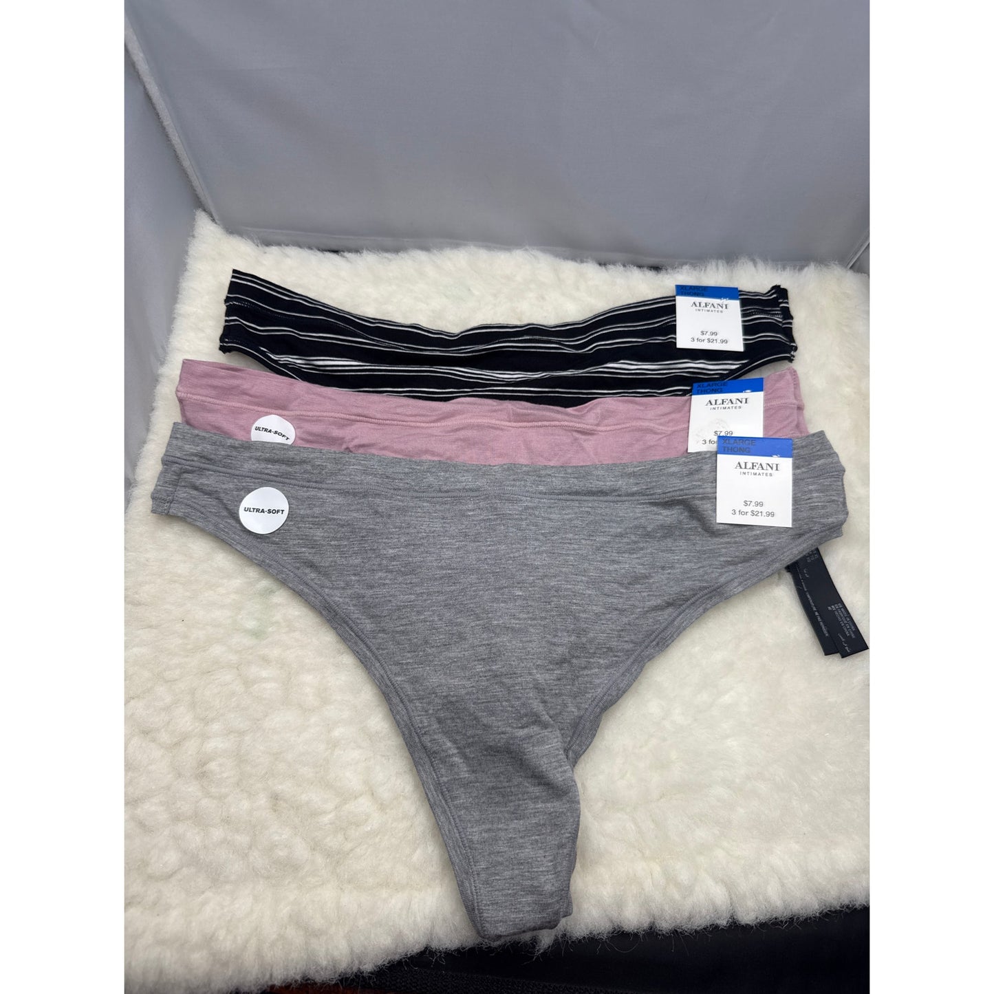 Lot NEW Underwear Panties Size XL ALFANI THONG